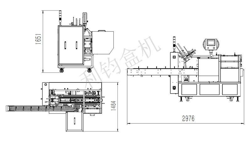 玩偶卡片玩具裝盒機(jī)CAD尺寸圖