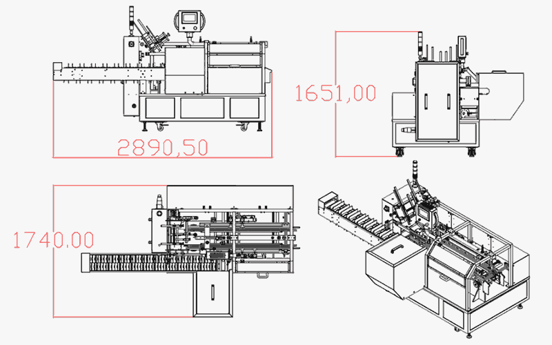 LY300-3自動(dòng)裝盒機尺寸圖