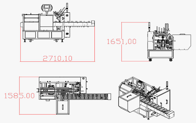 LY200-3自動(dòng)裝盒機尺寸圖