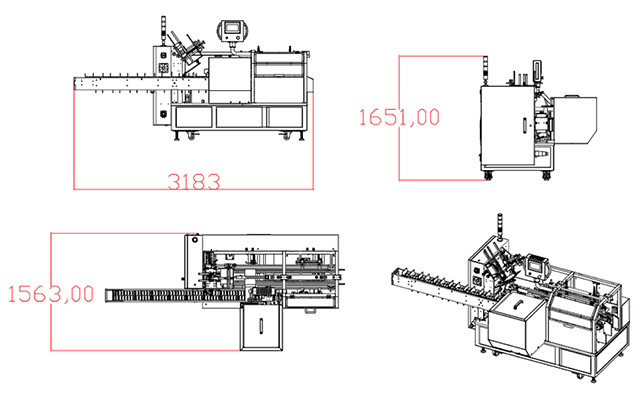 蛋黃派面包自動(dòng)裝盒機(jī)